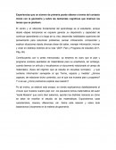 Experiencias que un alumno de primaria pueda obtener a través del contacto inicial con la geometría y sobre las demandas cognitivas que implican las tareas que se plantean..