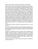 Resumen Critico del libro La Riqueza de las Naciones, de Adams Smith