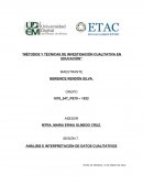 Métodos y técnicas de investigación cualitativa en educación
