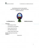 EL PROBLEMA DE LA POBREZA EN BOLIVIA.