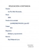 LA ARGUMENTACION ¿Qué SE?