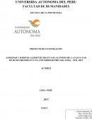Relacion entre ansiedad y habitos alimenticios.