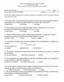 Examen de español 3er. Grado correspondiente al tercer bimestre