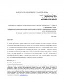 LA ENSEÑANZA DEL DERECHO Y LA LITERATURA.