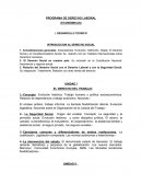 PROGRAMA DE DERECHO LABORAL.