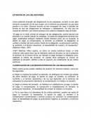 Extinción de las obligaciones.