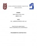 PESO VOLUMETRICO DE LOS MATERIALES PROCEDIMIENTOS CONSTRUCTIVOS I