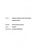 FAMILIAS CHILENAS ¿EXISTE UNA BUENA COMUNICACIÓN?