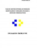 Plan de gestion integral de residuos.