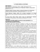 Teoria general de sistemas.