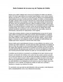 Daño Colateral de la Nueva ley de Tarjetas de Credito