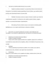 TECNICAS E INSTRUCMENTOS DE EVALUACION. Página 1
