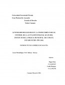 INFORME TÉCNICO JURÍDICO DE PASANTÍA