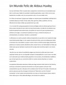 Opinión de "Un Mundo Feliz" Aldous Huxley