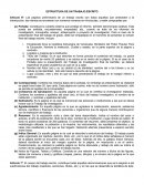 ESTRUCTURA DE UN TRABAJO ESCRITO