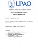 EL DESARROLLO DE LA PERSONALIDAD EN NIÑOS DE 6 A 12 AÑOS