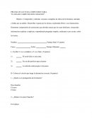 PRUEBA DE LECTURA COMPLEMENTARIA “EL DIA DE CAMPO DE DON CHANCHO”