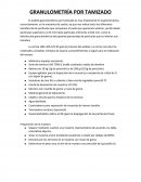 GRANULOMETRÍA POR TAMIZADO