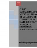 REFLEXIÓN ACERCA DE LOS MEDIOS ALTERNOS DE SOLUCIÓN DE CONFLICTOS, EN PARTICULAR SOBRE LA MEDIACION CIVIL Y MERCANTIL