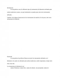 Lab. ciencias experimentales. Clasificación de los instrumentos de laboratorio. Página 1