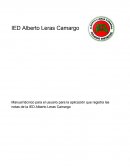 Manual técnico para el usuario para la aplicación que registra las notas de la IED Alberto Leras Camargo