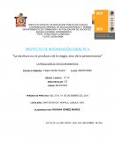 PROYECTO DE INTERVENCIÓN DIDÁCTICA “La escritura no es producto de la magia, sino de la perseverancia”