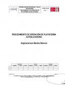 PROCEDIMIENTO DE OPERACIÓN DE PLATAFORMA AUTOELEVADORA