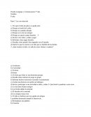 Prueba Lenguaje 5° año