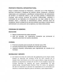 PROPOSITO PRINCIPAL INFRAESTRUCTURAL. Página 1