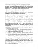 Resumen de la lectura objetiva de las regionalizaciones