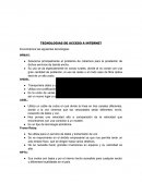 Tecnologias de acceso a internet