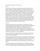 Degradación de ácido ascorbico en una solución acuosa