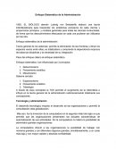 Enfoque Sistemático de la Administración. TGS