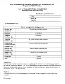 PLAN DE TRABAJO PARA EL PROBLEMA EJE PROTOCOLO DE INVESTIGACIÓN