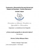 ¿Cómo enseñar geografía en educación básica?