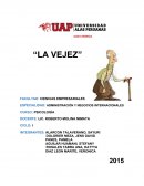 TRABAJO DE INVESTIGACION “RECHAZO DE LA VEJEZ”