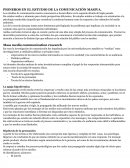 PIONEROS EN EL ESTUDIO DE LA COMUNICACIÓN MASIVA