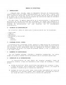 Memoria descriptiva de estructuras.