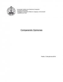 Comparando Textos. Página 1
