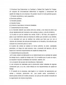 Factores Que Determinan La Cantidad y Calidad Del Capital De Trabajo
