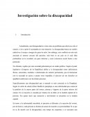 Investigacion sobre discapacidad