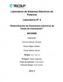 Laboratorio N° 4 “Determinación de Parámetros eléctricos de líneas de transmisión”