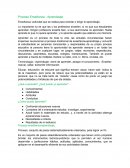 Proceso Enseñanza - Aprendizaje.