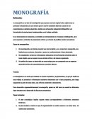Monografia. Estructura de la monografía