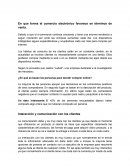 E-comerce. Interacción y comunicación con los clientes