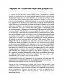 Reporte de las teorías implícitas y explicitas.