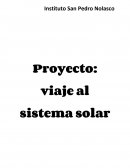 Proyecto: viaje al sistema solar