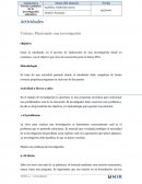 Planteando una investigación