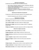 Aplicación de diagnostico Al seleccionar scan diagnostic operan las siguientes opciones