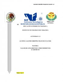TALLER DE LINEAMIENTOS Y PROCEDIMIENTOS ACADEMICOS. Página 1